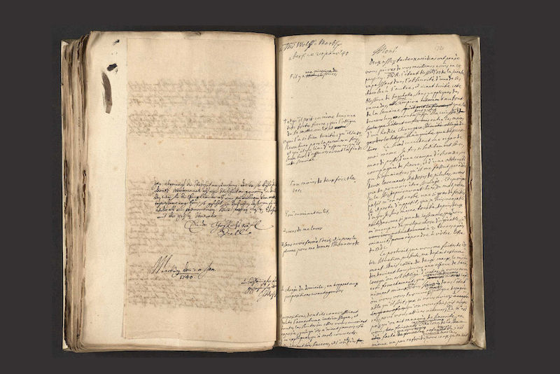 Brisantes Material: Der Briefwechsel zwischen Wolff und Manteuffel (Quelle: Universitätsbibliothek Leipzig, Ms 0345, fol. 172r)