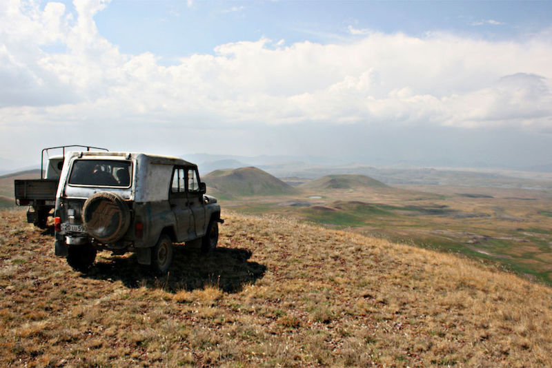 Vulkane - gibt es in Armenien auch in 3.500 Metern Höhe