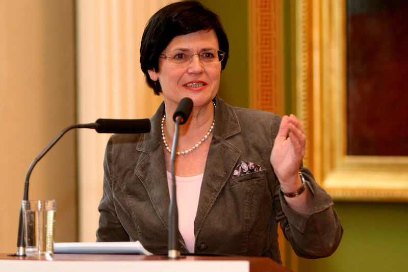 Thüringens Ministerpräsidentin Christine Lieberknecht sprach beim 37. Halleschen Wirtschaftsgespräch über die soziale Marktwirtschaft. 
