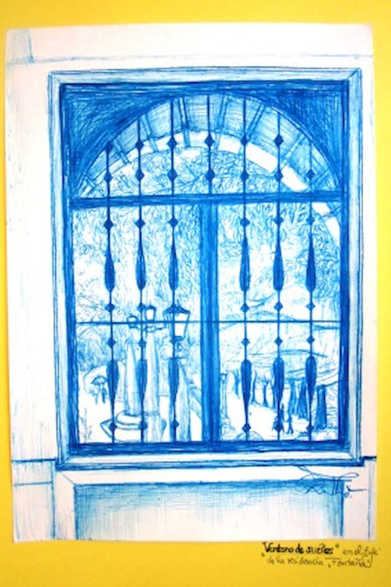 „Fensterträume” - entstanden ist das Bild in dem Cafe eines Studentenwohnheims in Santiago. Bild: Ramona Thomalla