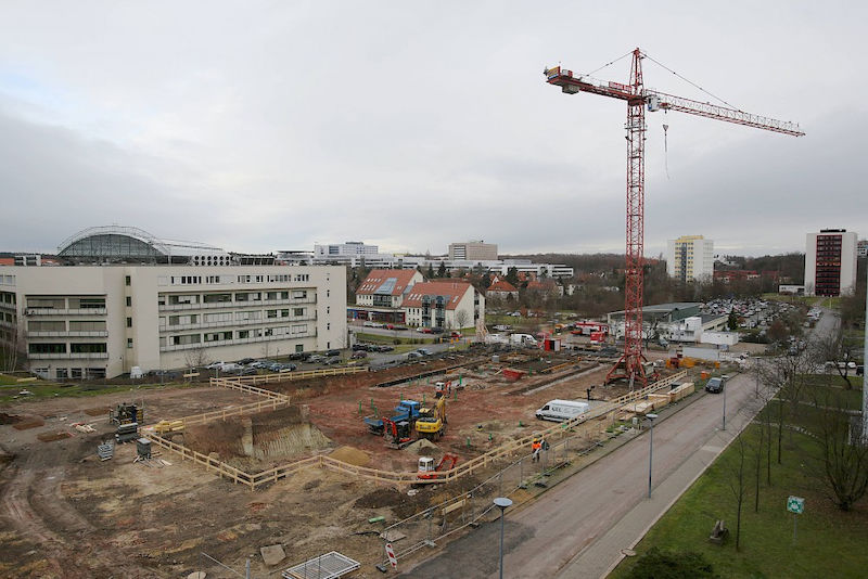 Rund 40 Millionen Euro soll das neue Proteinzentrum kosten, das auf dem Weinberg-Campus entsteht.