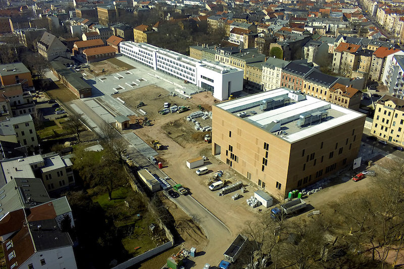 Blick auf die Baustelle im März 2015