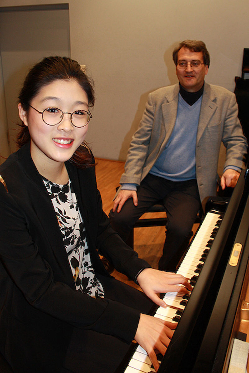 Yujin Kim im Institut für Musik in Halle