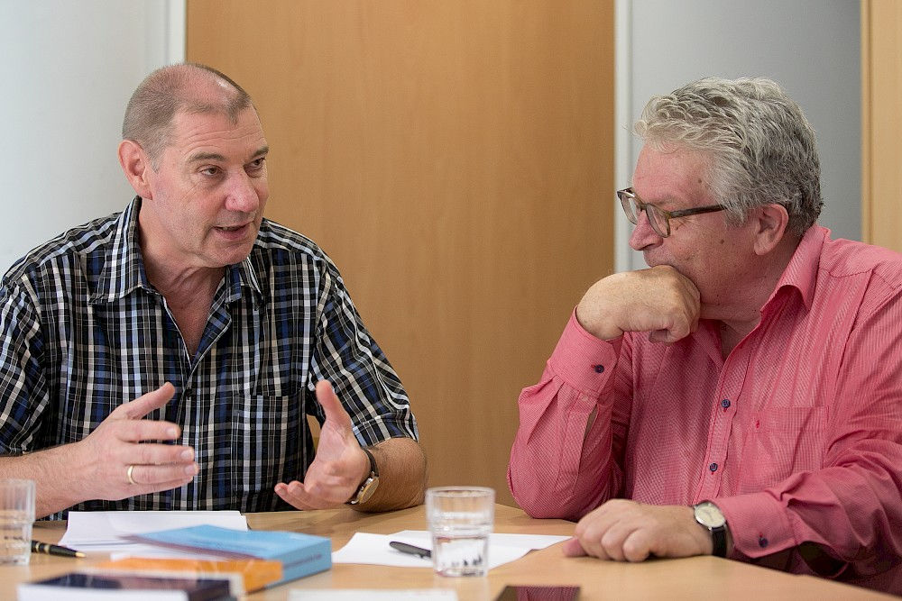 Werner Helsper (left) and Heinz-Hermann Krüger head the DFG research group.