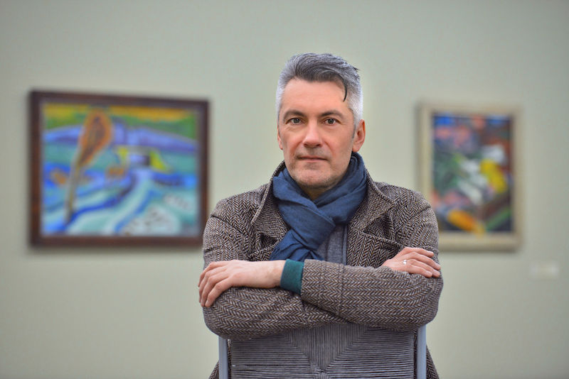 Olaf Peters ist mit den Ausstellungsräumen des Kunstmuseums Moritzburg bereits vertraut: Er ist Vorsitzender des Stiftungsbeirats der Stiftung Moritzburg und Kurator der neuen Sonderausstellung.