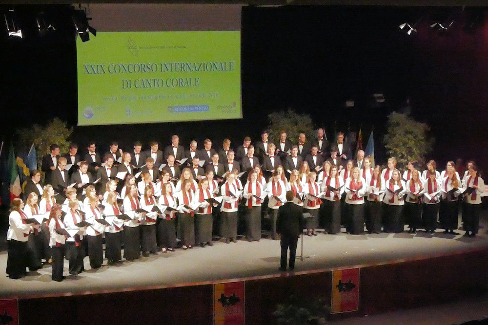 Voller Erfolg für den Unichor beim Internationalen Chorwettbewerb in Verona.
