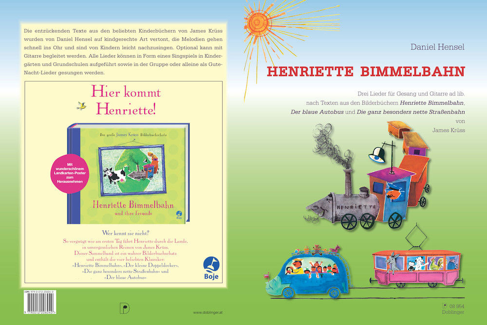 Der Liederband "Henriette Bimmelbahn" mit Liedern für Gesang und Gitarre.