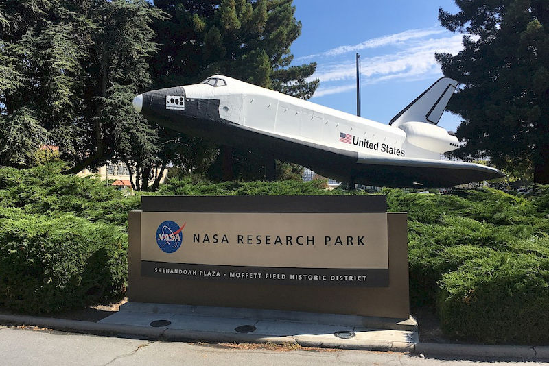 Das NASA Ames Research Center - hier wurden Praktikumsplätze vereinbart.