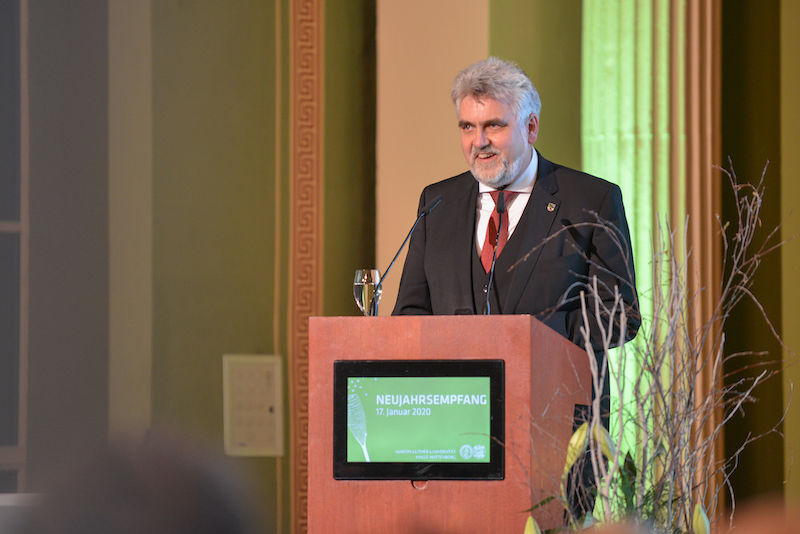 Neujahrsempfang 2020: Minister Armin Willingmann hält das Grußwort