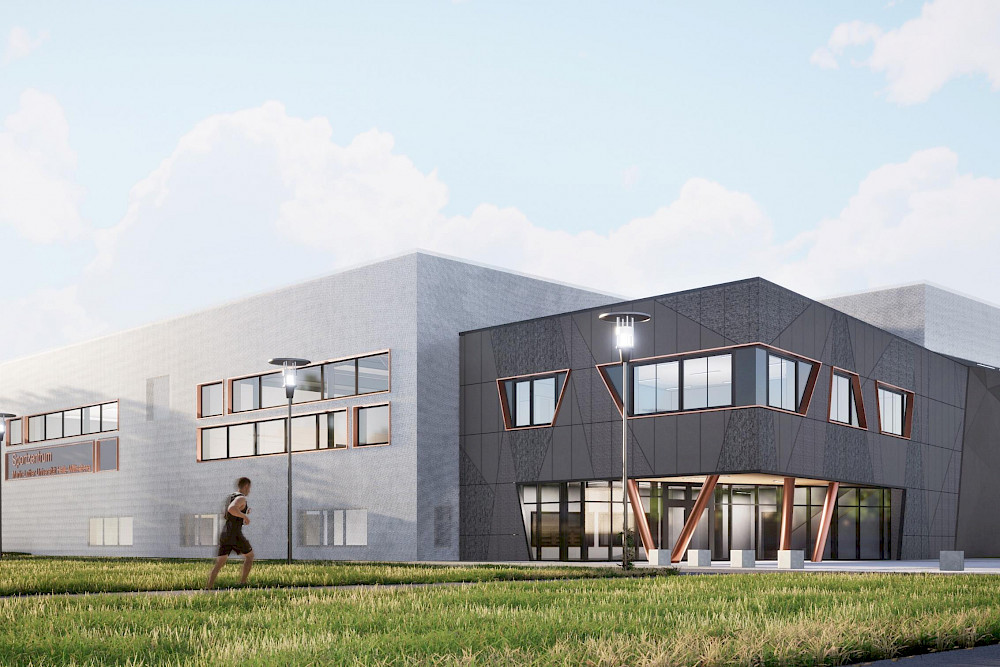Der Architekten-Entwurf für das neue Sportzentrum der MLU