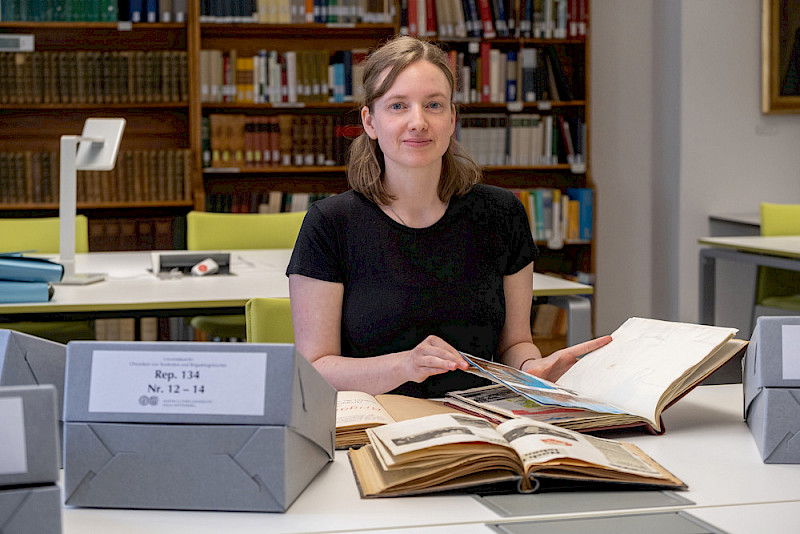 Tabea Schmeitzner hat den Bestand im Uniarchiv gesichtet und aufgearbeitet.
