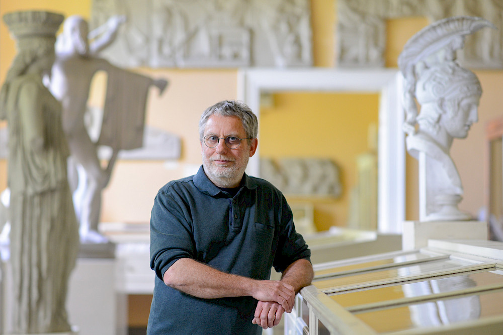 Henryk Löhr im Archäologischen Museum